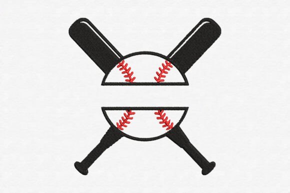 Baseball Embroidery Design