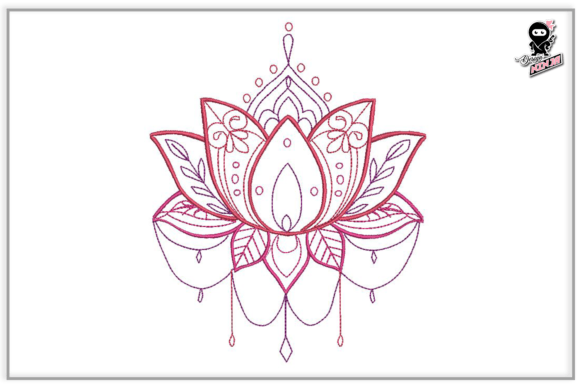 Celestial Lotus Embroidery