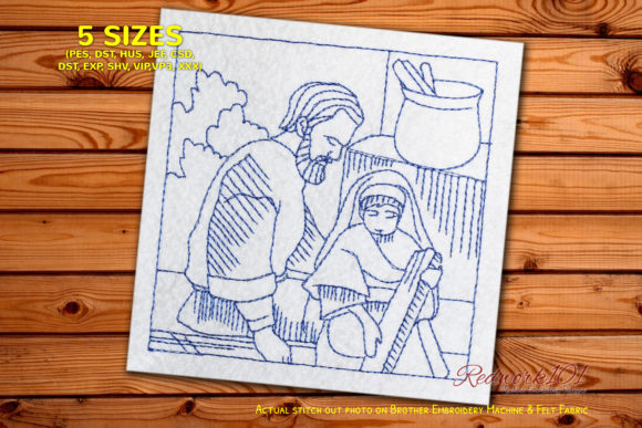 Christian Nativity Scene with Baby Jesus