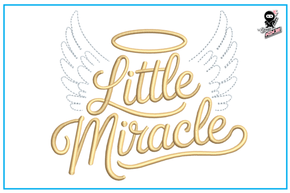 Little Miracle: A Thoughtful Embroidery Design for Baby & Gift Collections