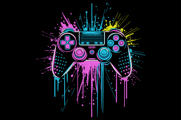 Neon Game Controller: A Playful Spark for Personalized Gifts