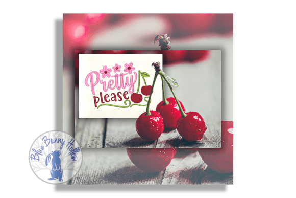 Pretty Please: Elegant Cherry & Floral Embroidery