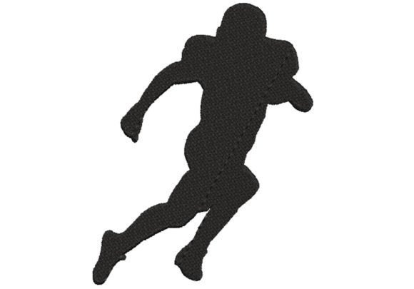 Rugby Player Embroidery Design
